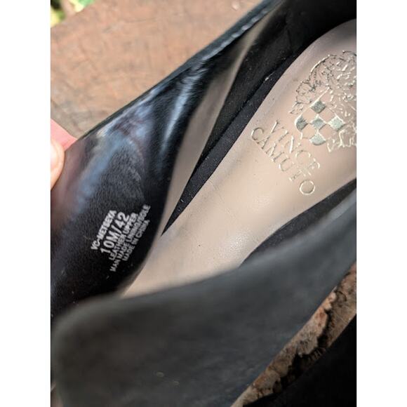 VINCE CAMUTO Metseya shooties black suede size 10M Stiletto heel NWOT - Picture 3 of 9